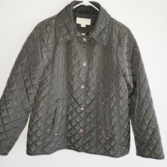 Michael kors Women's dark khaki green Quilted Jacket - Picture 1 of 4